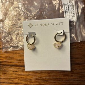 Kendra Scott Gold Ari Heart Huggie Earrings